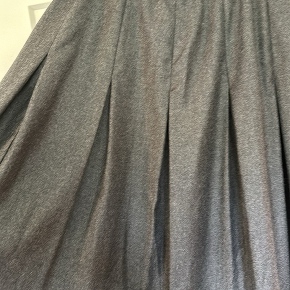 Vintage 100% virgin wool 14 Barry Bricken charcoal midi length fully lined skirt - Picture 6 of 7